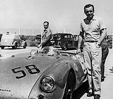 Porsche Typ 550 Spyder in Buenos Aires (1000 km) 1954, Person_ Jaroslav Juhan, Sieger der Sportwagenklasse bis 1500 ccm, 9. Platz im Gesamtklassement